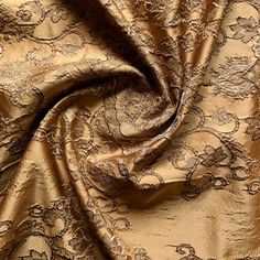 the fabric is very shiny and gold