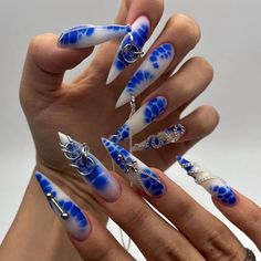 Stilleto Nails Designs, Art Anatomy, Nail Piercing, Grunge Nails, Her Nails, Concept Clothing