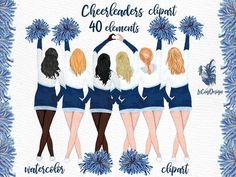 the cheerleaders clipart is available for personal use