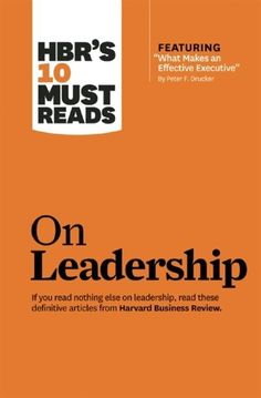 an orange book cover with the words hbr's 10 must reads on it