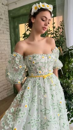 https://www.teutamatoshi.com/collections/all-products/products/daisy-dream-dress Dress With Puffy Sleeves, Tulle Balls, Daisy Dress