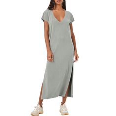 Fisoew Women’s Summer Casual T Shirt Dress Short Sleeve V Neck Loose Side Split Maxi Dresses Product Details Color: Grey Size: Large Brand: No Brand Mpn: Does Not Apply Upc: Does Not Apply Ean: Does Not Apply * Package Dimensions : 14.57 X 11.42 X 0.75 Inches; 5.29 Ounces * Department : Womens * Date First Available : March 2, 2024 Fisoew Women’s Summer Casual T Shirt Dress Short Sleeve V Neck Loose Side Split Maxi Dresses Product Details Color: Black Size: Large Brand: No Brand Mpn: Does Not Ap Maxi T Shirt Dress, Shirt Dress Short, Side Split Maxi Dress, Casual T Shirt Dress, Francescas Dresses, Black Slip Dress, Split Maxi Dress, Striped Mini Dress, Mini Dresses For Women