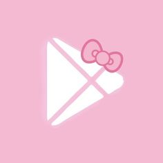 a pink wallpaper with an image of a bow on it