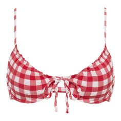 Red Beach Outfit, Gingham Swimsuit, Underwire Top, Suntan Lotion, Demi Cup, Red Swimsuit, Vintage Americana, Summer Swim, Red Gingham