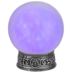 an image of a purple ball on a stand