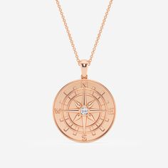 Discover our charming compass pendant- a delightful fusion of fashion and meaning! Meticulously designed, this pendant showcases a delicate compass rose, embodying guidance and adventure throughout life. Crafted from top notch materials, it promises both longevity and a touch of grace to every ensemble. Whether you?re on hunt for an ideal accessory or a heartwarming present, our compass pendant serves as a lovely prompt to follow our aspiration. Embrace the harmony of style and intention with th Compass Design Pendant Jewelry As Gift, White Gold Compass Pendant Necklace, Gold Pendant Jewelry With Compass Design, Unpolished Casual, Elegant Compass Pendant Necklace, Symbolic Compass Pendant Jewelry, Body Accessories, Fashion Pendant, Compass Pendant