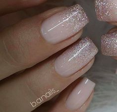 Bridesmaids Nails, Nails For Bride, Smink Inspiration, Blush Nails, Wedding Nails For Bride, Bride Nails, Short Acrylic Nails Designs, Neutral Nails, Dipped Nails