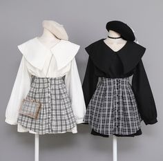 Cute Black And White, Korean Fashion Dress, Couple Outfits, Fashion Design Clothes, Girls Fashion Clothes, Teenage Fashion Outfits