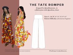 the tate romper is designed by emmelineum, in collaboration with giselot