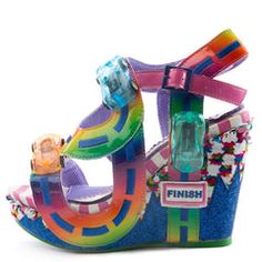 Irregular Choice Heels, Cars Driving, Irregular Choice Shoes, Dr Shoes, Racing Shoes, Funky Shoes, Irregular Choice, Racing Stripes, Oboe