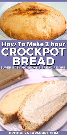 Soft Homemade Bread, Super Easy Bread Recipe, Crockpot Bread, Foods To Reduce Cholesterol, Crock Pot Bread, Slow Cooker Bread, Beer Bread Recipe, Homemade Bread Recipes Easy, Homemade Bread Easy