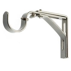 Available in a range of colours, this sturdy bracket for securing curtain poles has an extendable design and comes with fittings and fixtures included for quick and easy installation.This bracket is suitable for use with 28mm and 29mm curtain poles. Curtain Pole Brackets, Wooden Curtain Poles, Curtain Brackets, Curtain Pole, Wood Wallpaper, Curtain Poles, Curtains With Rings, Wood Patterns, Home Automation