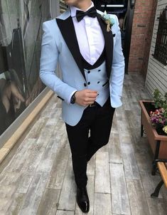 Men's Tuxedo Wedding, Terno Slim Fit, Blue Tuxedo, Blue Suit Wedding