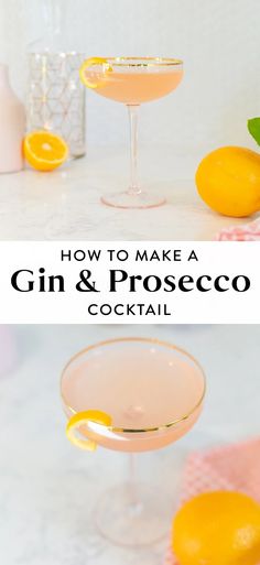 how to make a gin and prosecco cocktail