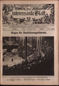 the front page of an old german newspaper