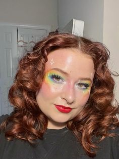 #pridemakeup #pridemonth rainbow makeup for pride !! Makeup For Pride, Makeup For Kids, Slay Makeup, Rainbow Makeup, Hooded Eye Makeup, Hooded Eyes, Trends 2024, Pride Month