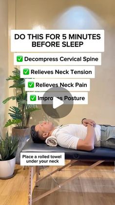 Cervical Spine, Before Sleep, Improve Posture, Physical Therapy, Physics, Gym