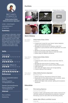 a professional resume template with an image on the front and back cover, in blue