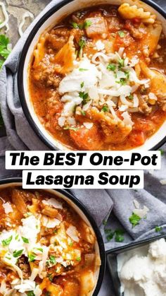 the best one - pot lasagna soup recipe