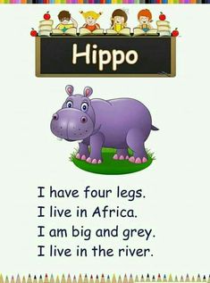 an animal that is in front of a sign with the words hippo on it