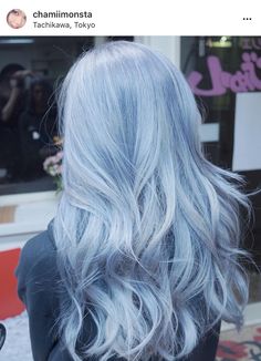 Blue flame inspiration Pastel Blue Hair, Dyed Tips, Dyed Hair Blue, Light Blue Hair, Colored Hair Tips, Blue Flame, Pretty Hair Color