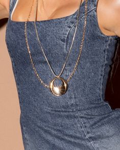 Rhodium & 18k gold plated Hypoallergenic Long statement necklace Hook & eye clasp closure Measurement approx. 32" pendant 1.75" Coastal Pendant, Large Pendant Necklace, Long Statement Necklace, Pendent Necklace, Long Pendant Necklace, Trendy Necklaces, Long Pendant, Chunky Necklace, Hook Eye