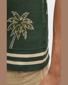 "Find SER.O.YA Calan Palm Jacquard Polo Shirt on Editorialist. SER.O.YA \"Calan\" jacquard polo shirt with palm tree motif Threebutton placket Short sleeves Ribbed cuffs and waistband Polyester Dry clean Imported" Palm Tree, Palm Trees, Polo Shirt, Dry Clean, Ralph Lauren, Short Sleeves, Cuff, Green