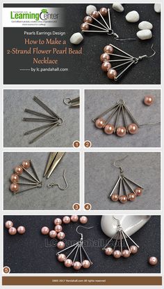 Simple Bead Earrings, Gifts For Moms, Wire Jewelry Tutorial, Make Earrings, Emerald Earrings Studs, Bar Stud Earrings