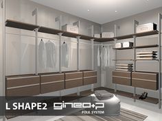 an image of a walk in closet with clothes