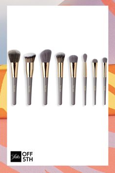 What It Is An Eight-Piece Brush Set Made With Synthetic Bristles To Allow You To Apply Your Favorite Make-Up With Ease And Comfort. Imported. Eight-Piece Set Includes Face Blending Brush High-Impact Buffing Brush Cheek Blending Brush Round Cheek Brush Small Contour Powder Brush Eyeshadow Brush Eye-Tapered Blending Brush Large Smudge Brush. Center Core - Beauty > Saks Off 5th. Terre Mere. Make Up Brush Set, Travel Makeup Brushes, Make Up Brush, Blending Brush, Easy Travel, Eyeshadow Brushes, Travel Makeup, Makeup Tools Brushes, Makeup Brush Set