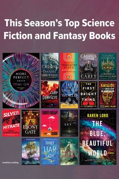 the cover of this season's top science fiction and fantasy books, with an image of