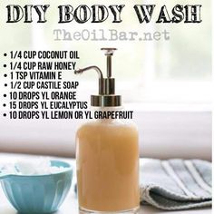 Body Wash Recipe, Homemade Body Wash, Homemade Body Care, Diy Soaps, Homemade Lotion, Diy Body Care, Homemade Soap Recipes, Homemade Bath Products