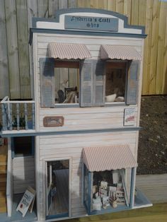 a doll house made out of an old toy store