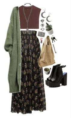 #style #casual #casulstyle #casualshoes #casualhaircut #casualdress #cutedress #dress #partydress #partystyle #koreanstyle #fasion Moda Hippie, Look Boho Chic, Estilo Hippy, Mode Hippie, Earthy Outfits, Estilo Hippie, Rock Outfit, Mode Boho, Bohol