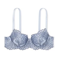 New With Tags Victoria’s Secret Dream Angels Boho Floral Embroidery Lightly Lined Demi Bra Embroidery Faded Denim Blue Our Chic New Embroidery Updates This Everyday Essential. Supersoft Lining And A Smoothing U-Shaped Back Provide An Ultra-Comfy Fit. Lift & Lining Lightly Lined Underwire Straps & Hooks Adjustable Straps Back Hook-And-Eye Closure Fabric & Details Partially Made From Recycled Materials Hand Wash Imported Composition Body: 100% Polyamide Embroidery: 100% Polyester Wing/Wing Lining: Bra Embroidery, Wing Wing, Black Dress Trousers, New Embroidery, Floral Bra, Christmas Nightwear, Baby Slippers, Black Denim Jacket, Faded Denim