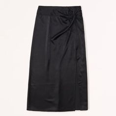 Ultra High Rise Midi Skirt Satin Fabric, Featuring A Trendy Knot-Front Detail And A Side Zipper For A Secure Fit. Never Worn!! Midi Skirt Satin, Skirt Satin, Women's Bottoms, Satin Midi Skirt, American Clothing, Work Clothes, Women Skirts Midi, American Apparel, Satin Fabric