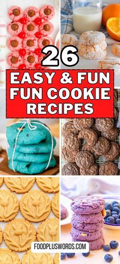 26 easy and fun cookie recipes