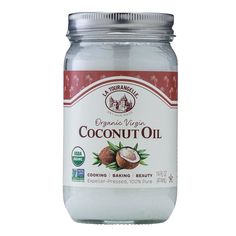 a jar of organic virgin coconut oil