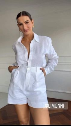 Total White Outfit, College Fits, Linen Collection, Outfits Chic, Look Older, Classy Casual Outfits, Classy Casual, White Party, Summer Parties