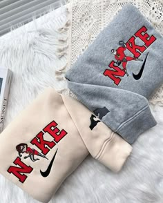 #Embroidered #Activewear #Regular #Pullover #Hoodie #Women #Custom #GildanHeavyBlend #Sweatshirt #couplessweatshirts #Incredibles Custom Nike Sweatshirt Ideas, Matching Sweaters For Couples Nike, Matching Nike Hoodies, Matching Nike Outfits Couples, Nike Couple Hoodies, Crew Hoodie With Letter Embroidery For Winter, Casual Hoodie Sweatshirt With Embroidered Logo, Casual Crew Hoodie With Letter Embroidery, Casual Hoodie With Embroidered Graphics For College