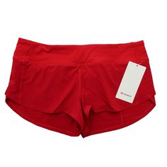 Lululemon Speed Up Lr Low Rise Shorts 2.5” Lined Dkrd Dark Red Size 10 *Please Note Color May Vary Slightly In Person Due To Lighting* Why Shop With Us? About Us We Have Been In Business For 7+ Years And Are Trusted Sellers With 22,000 Sales And Counting. Our Goal Is To Provide A Good Shopping Experience And Above Standard Customer Service. Please Reference Our Reviews. 100% Authentic All Of Our Products Are Purchased From Authorized Retailers. If You Have Any Questions We Are Here, Just Message Lululemon Red Shorts, Red Moisture-wicking Athletic Shorts For Yoga, Red Lululemon Shorts, Lululemon Shorts Outfit, Red Lululemon, Lulu Shorts, Wishlist 2024, Athletic Clothes, Low Rise Shorts