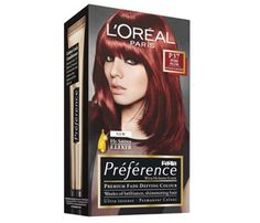 Preference P37 Intense Dark Red                                                        ... Loreal Burgundy Hair Color, Loreal Hair Dye, Pelo Color Borgoña, Burgundy Hair Dye, Brown To Blonde Balayage, Loreal Hair, Hair Color Burgundy, Dark Red Hair