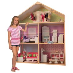 Dollhouse Bed, Toys By Age, Doll House Plans, Wooden Dollhouse, Barbie House