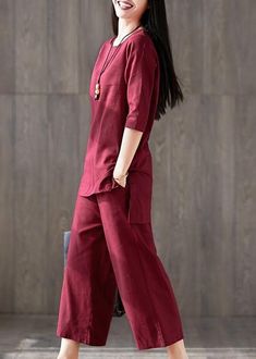 Chinese Button, Cotton Night Dress, Linen Wide Leg Pants, Chique Outfit, Pakistani Fashion Casual, Long Kurti Designs, Salwar Kamiz, Cotton Clothes, Kurta Designs Women