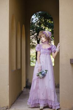 Lavender Purple Dress, Nontraditional Wedding Dress