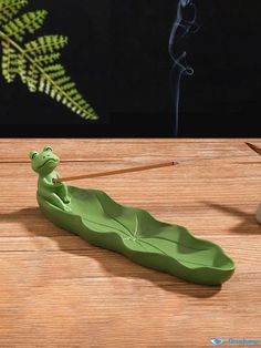 OrcaJump - Frog Incense Stick Holder (1pc) Insent Burner Clay, Polymer Clay Incense Holder, Frog Incense Holder, Incense Holder Clay, Frog Decorations, Clay Incense Burner, Diy Incense Holder, Incense Stick Holder, Incense Burner Holder