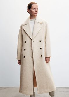 Ecru Coat Outfit, Mango Coat, Mango Coats, Jeans Trend, Coat Trends, Winter Capsule, Birthday Trip, Tailored Coat, Digital Closet