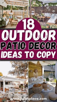 Patio Oasis Ideas, Relaxing Backyard, Patio Decor Ideas, Outdoor Patio Diy, Backyard Patio Ideas, Diy Patio Decor, Backyard Oasis Ideas, Deck Designs Backyard