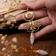 Moth Jewelry, Lunar Moth, Disney Earrings, Celestial Earrings, Kid Projects, Statement Hoop Earrings, Earrings Aesthetic, Faux Pearl Earrings, Witchy Stuff