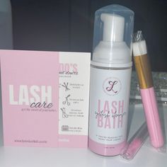 "Want to maintain your hygiene while rocking your gorgeous lash sets? This fully loaded aftercare kit will guarantee thoroughly cleaned lashes. Build up off debris and makeup can be removed with this foam cleanser. Vegan and 100% oil free. Gentle on skin and lash extensions!  Includes:  *60 mL foam lash cleanser *Lash wand/spoolie in container *Lash cleanser brush *Lash extensions aftercare card SHIPPING ADDRESS All orders will be shipped to the shipping address supplied through your Etsy Order. Lash Bath Kits, Lash Aftercare Kit Ideas, Lash Extensions Aftercare, Cleanser Brush, Lash Cleanser, Lash Room Ideas, Mouth Spray, Lash Room Decor, Lashes Fake Eyelashes